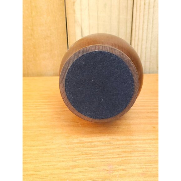 Vintage Primitive Oil Lamp with Wooden Base - Picture 2 of 9